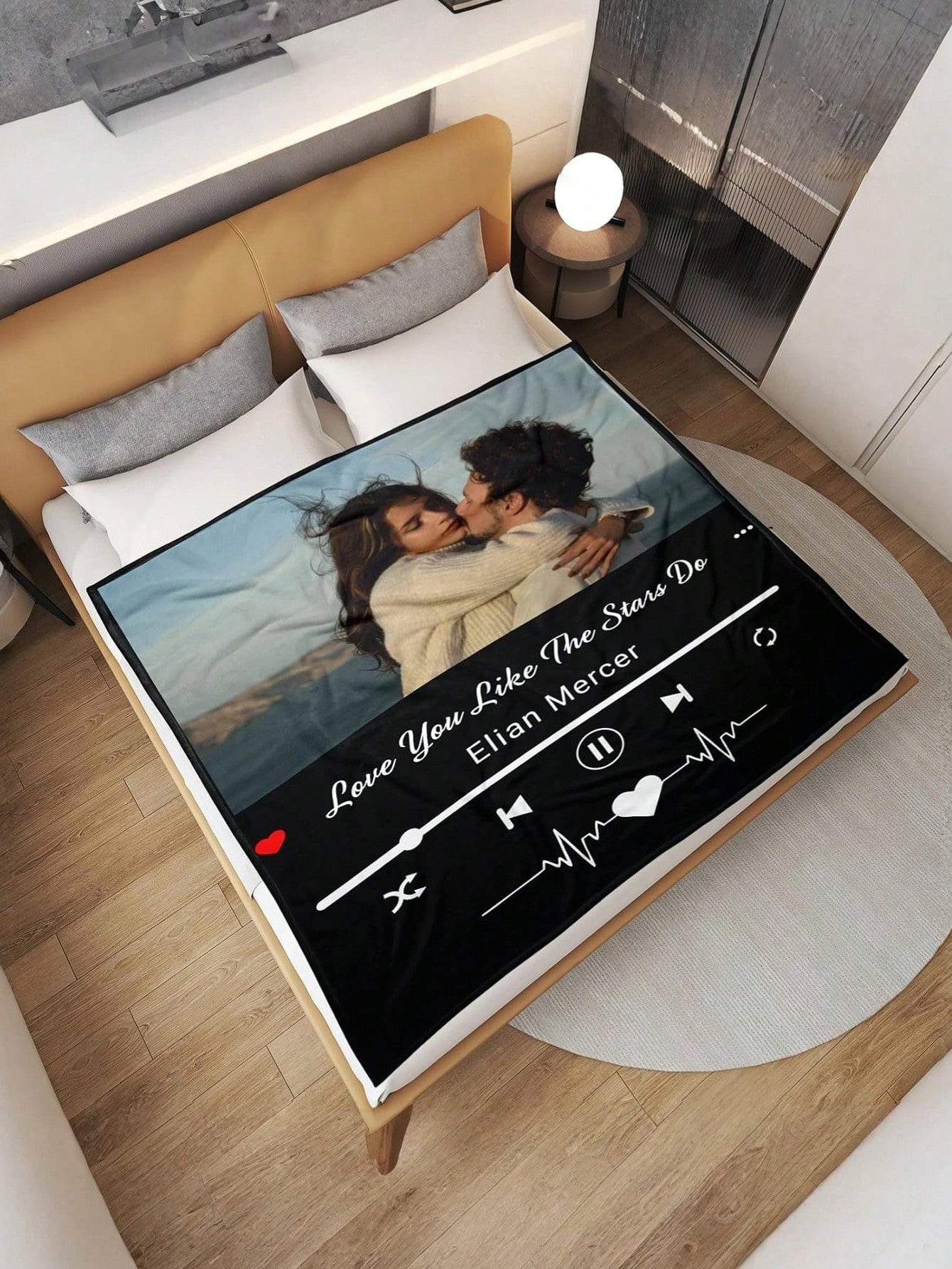 Personalized Music Photo Blanket